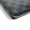 Louis Vuitton N60111  Damier Graphite Zippy Organizer Zip Around Long Wallet