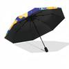 1pc Rainy Day Cats Automatic Folding Umbrella - Portable Collapsible Design, 8-Rib Iron Frame, Durable Fabric yy251125137