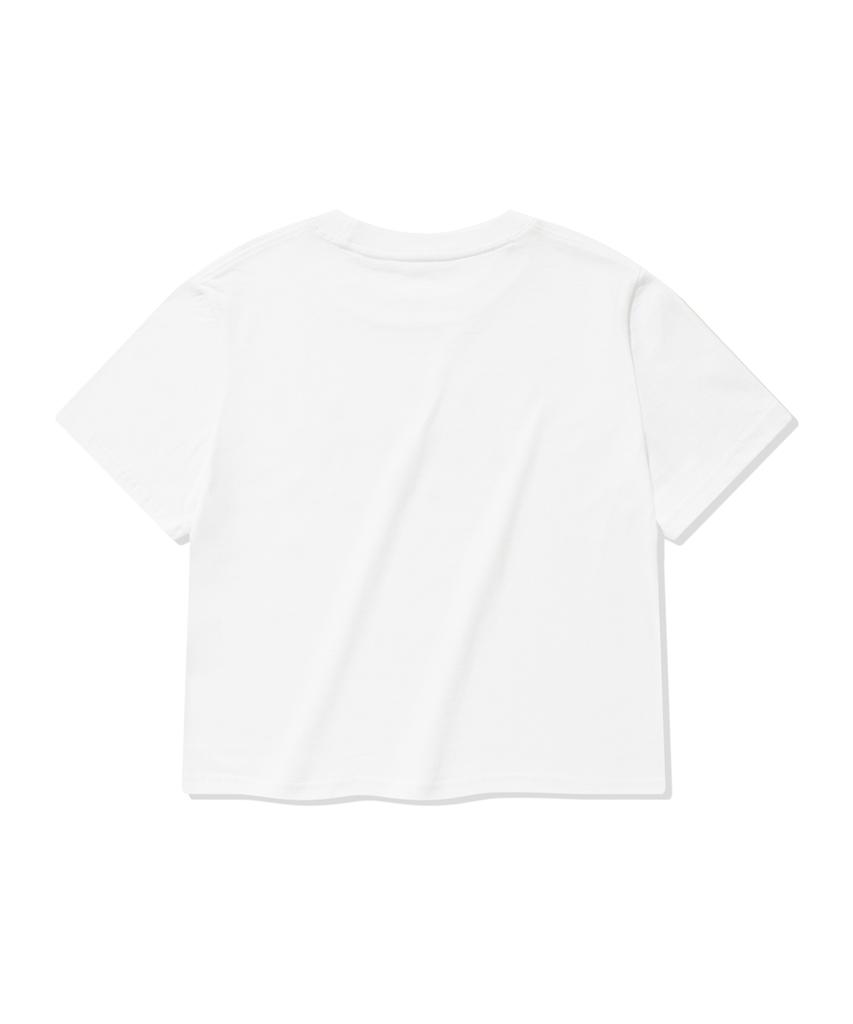 FALLETT [Fallett X Sumok] Story Logo Collage Short Sleeve T-Shirt White