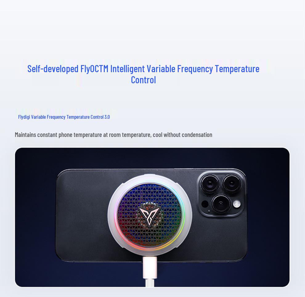 Игровой теплоотвод Flydigi B8X с магнитным креплением и полупроводниковым охлаждением для телефона