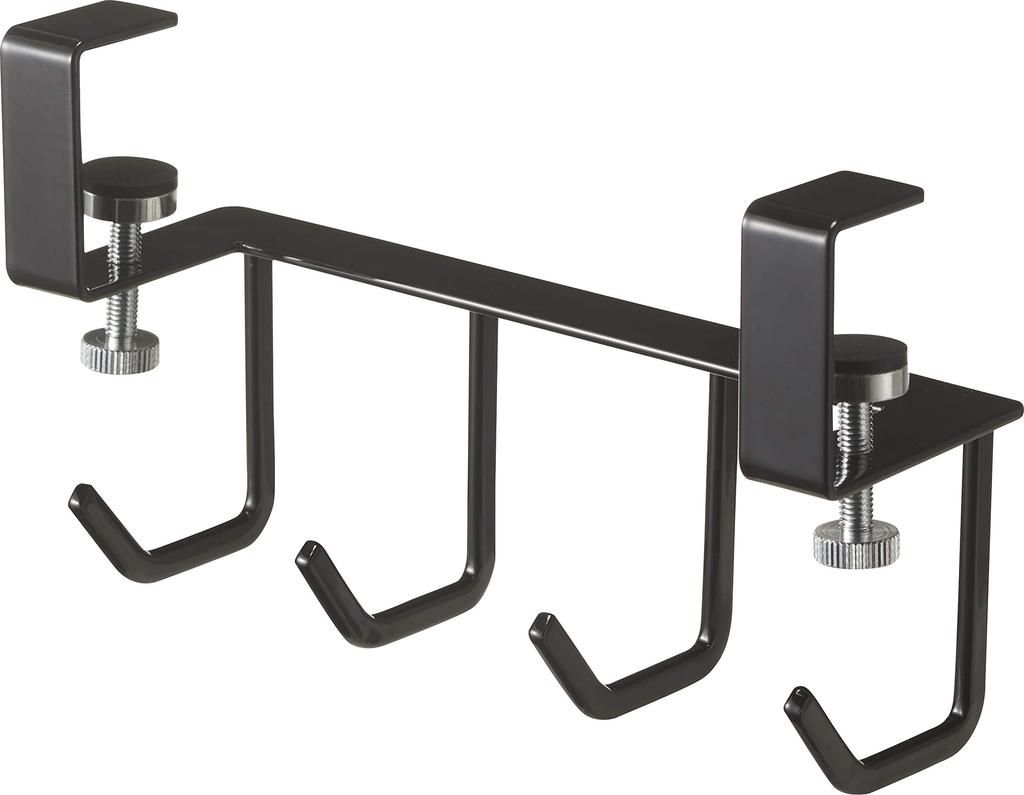 Yamazaki Under-Bathroom Cabinet Hook, Black, Approx. W15 X D5 X H9cm, Tower, Floating Storage, Bathroom, Sink, 5009