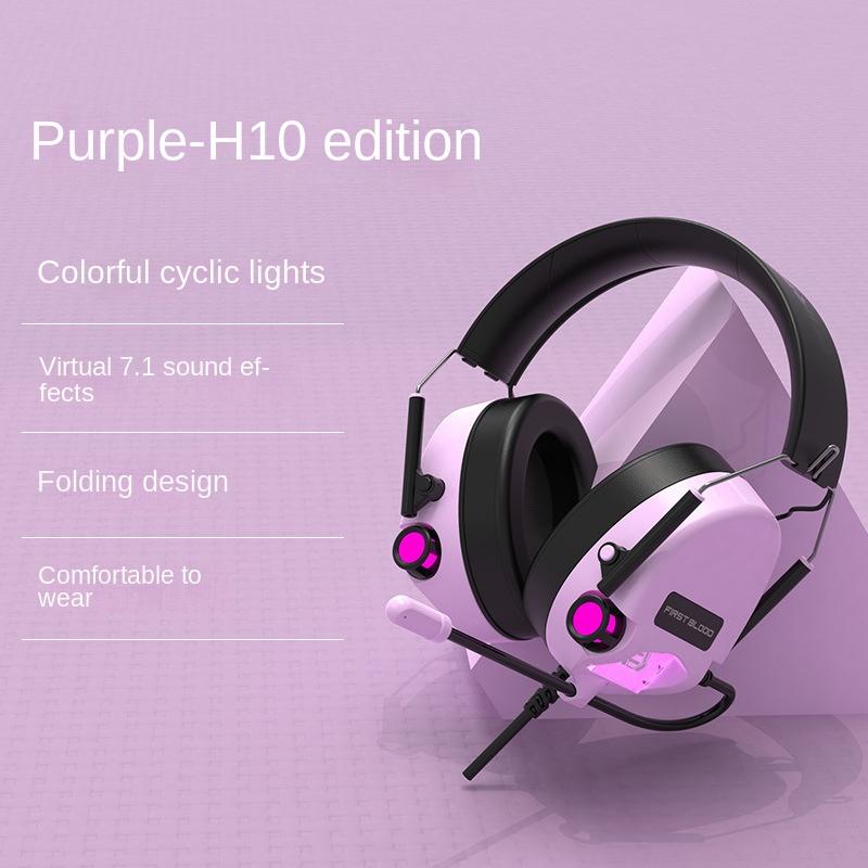 Гарнитура 7.1-канальные игровые наушники для киберспорта. Проводные удобные регулируемые выдвижные наушники.