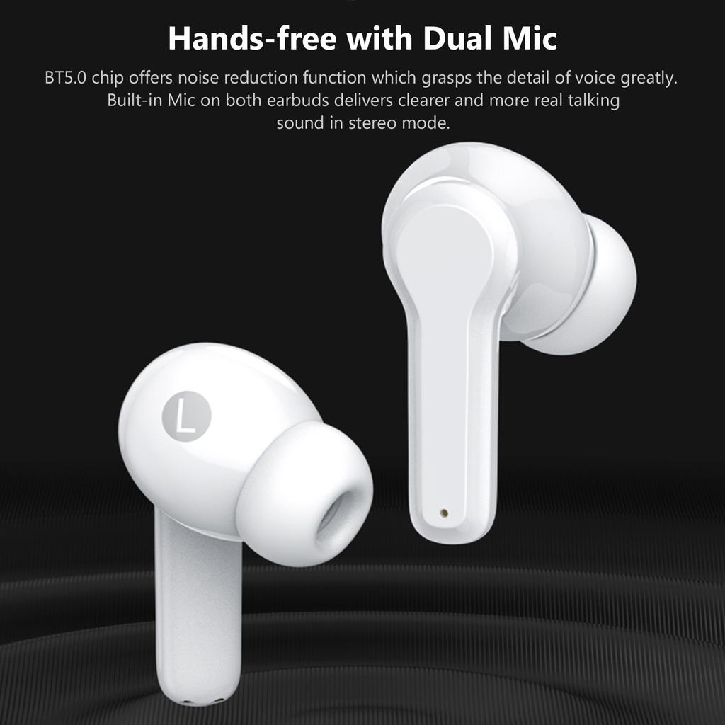 Lenovo Беспроводные наушники LP1S True BT 5.0, мини-наушники, спортивная гарнитура, вкладыши с сенсорным управлением