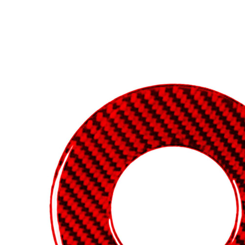 1 комплект накладок на рулевое колесо автомобиля, наклейка на молдинг салона для 2012-2015 гг., аксессуары для салона автомобиля из красного углеродного волокна