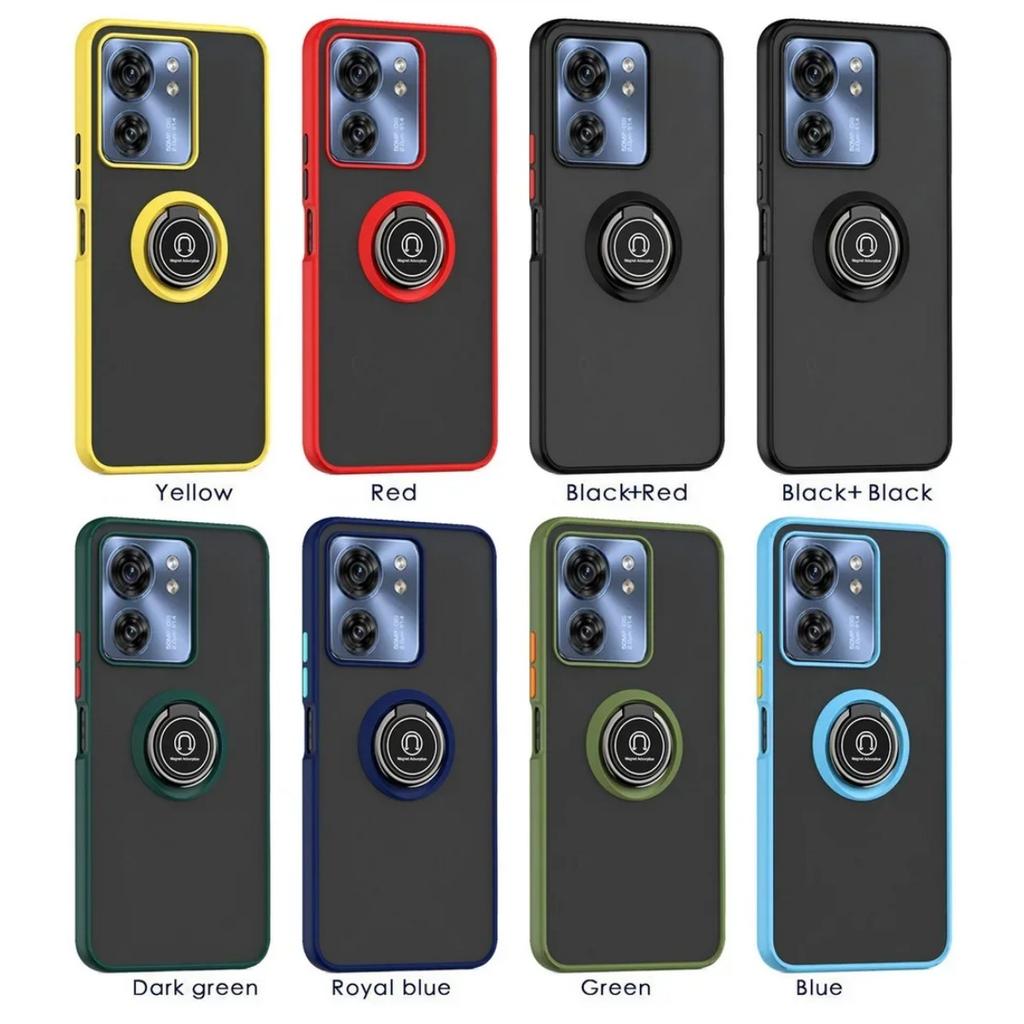Вращающийся держатель Кольцо Магнитный чехол для Moto Edge 40 Neo 30 Fusion Neo Ultra G72 G84 G54 G14 G52 G60 G 60S G13 G23 Матовый чехол
