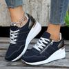 Wedges Sneakers for Women Platform Shoes Fashion Lace Up Runing Shoe Non Slip Casual Shoes Lightweight Plus Size Women's Shoes