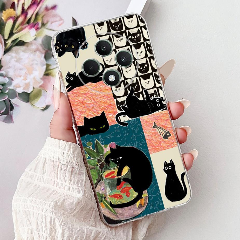 Чехол для Oppo Reno 12F 4G CPH2687 Милый Модный Расписной Чехол Мягкий Силиконовый Чехол для Телефона Для Oppo Reno12 F Reno 12 FS Reno12F Корпус