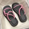 Roman straps cool slippers women wear summer women wear 2025 new open-toed Internet celebrity super fire thick bottom sandals