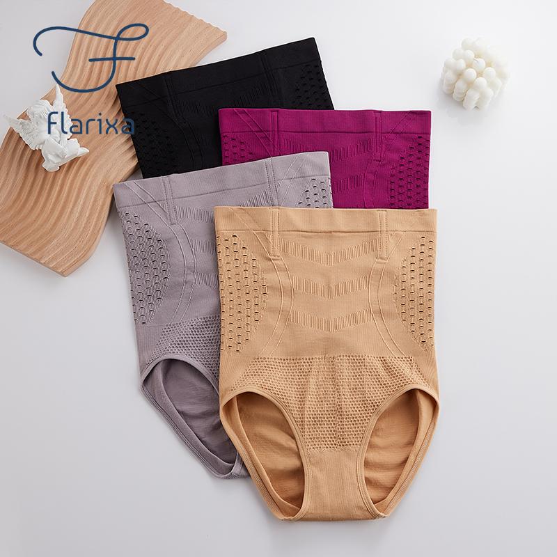 Flarixa трусики с высокой талией на плоской подошве, бесшовные женские трусики, сексуальное полые дышащее нижнее белье, удобные хлопковые трусы, формирователь