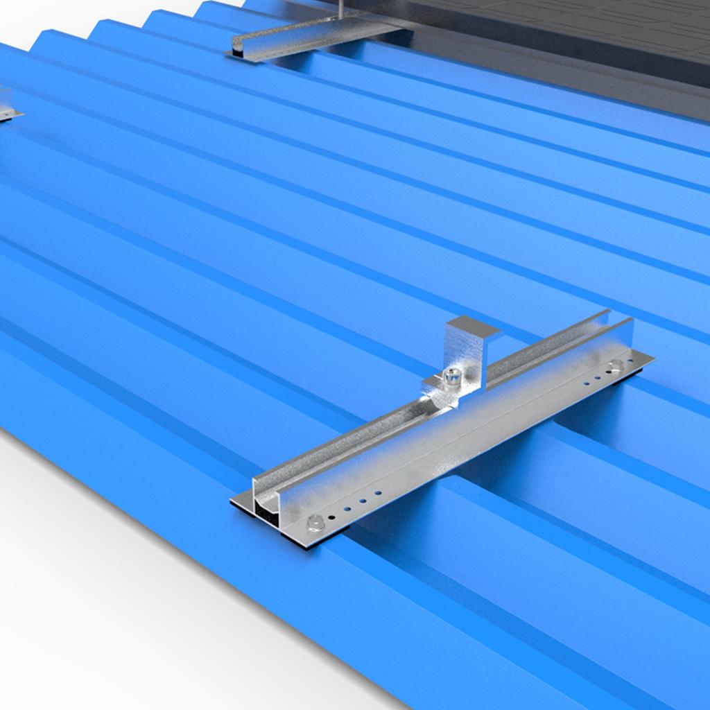 Aluminum Alloy Mini Short Rail Roof Mount Solar Panel Mounting Bracket Photovoltaic Support Solar System Accessories