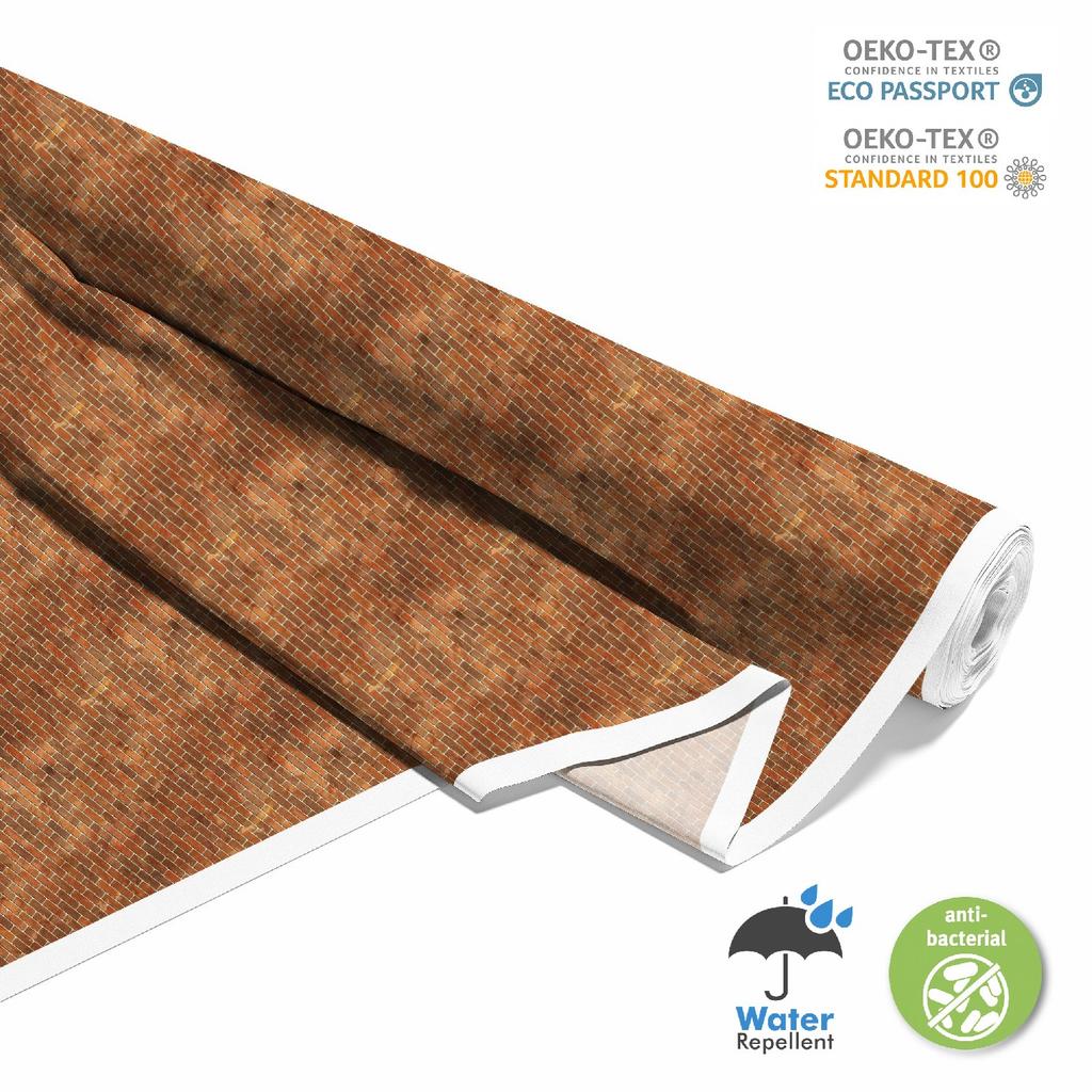 Outdoor Dekostoffe Oxford - Motiv Ziegel