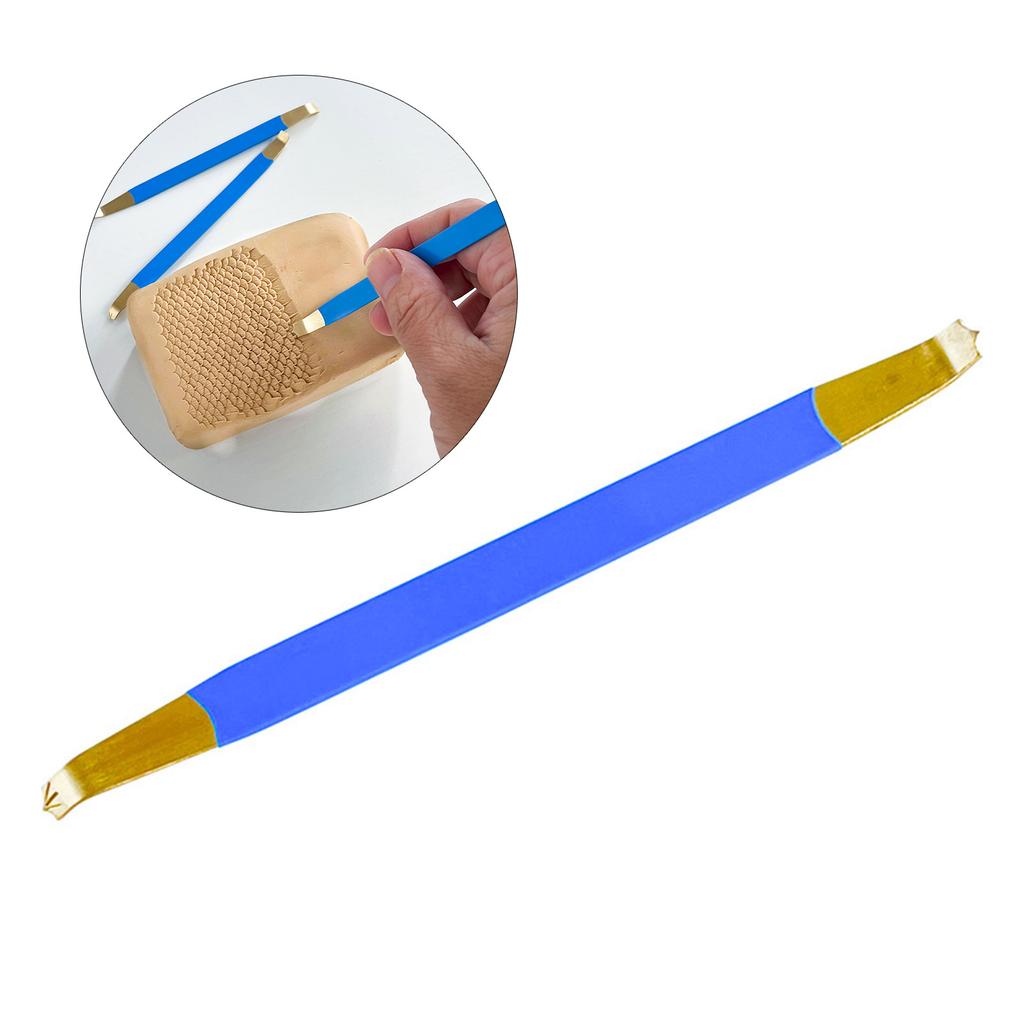 Clay Sculpting Tool Fish Scale Texture Pottery Carving Tool Ceramic Clay Modelling Tool for Pottery and Ceramic Crafting