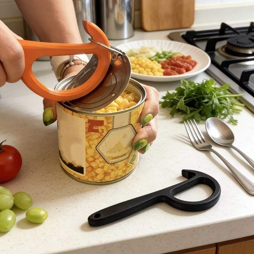 Ergonomic Handle Manual Can Opener 3D Printed Jar Remover Universal Can Opening Tool Cooking Tool