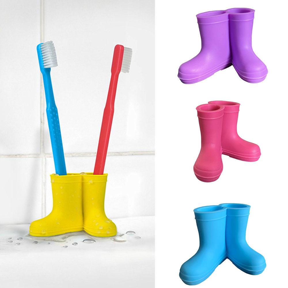 Creative Rain Boots Toothbrush Holder Silicone Cartoon Stand Rack Toothbrush Organizer Toothbrush Storage Rack Bathroom Products