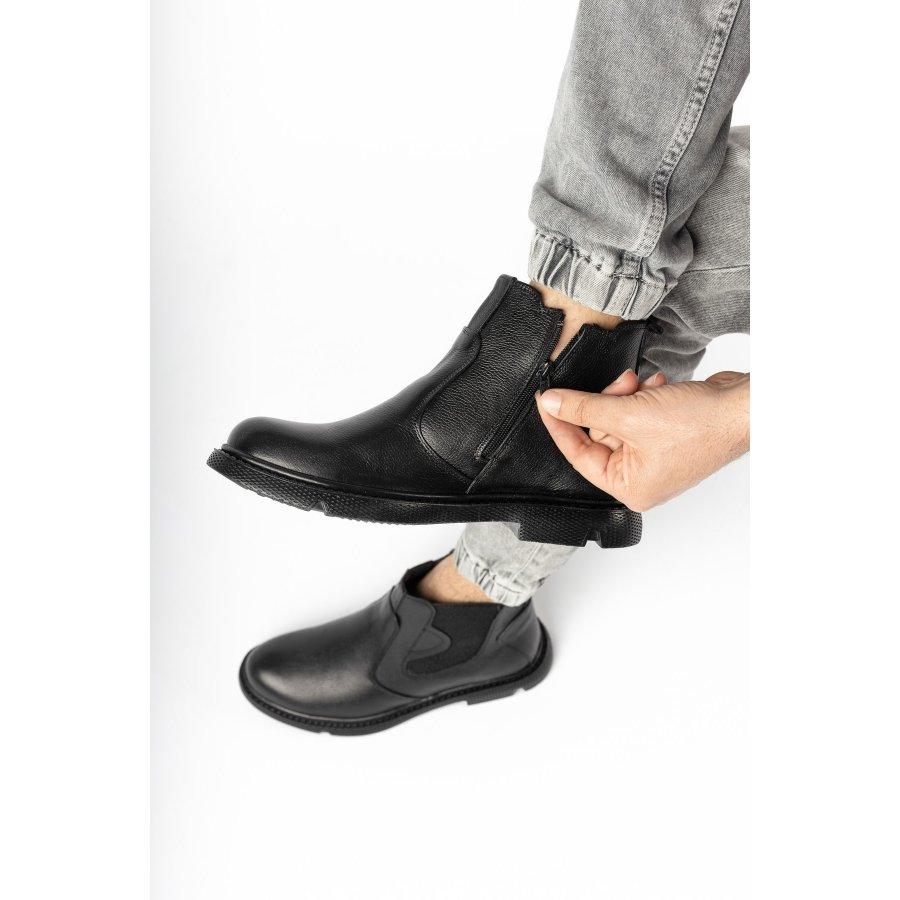 Мужские зимние ботинки из натуральной кожи