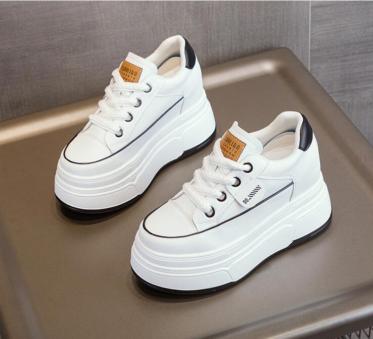 Новые 9 см коровья замша натуральная кожа женские вулканизированные туфли на платформе танкетке для скейтбординга высокие каблуки бренда повседневная летняя обувь