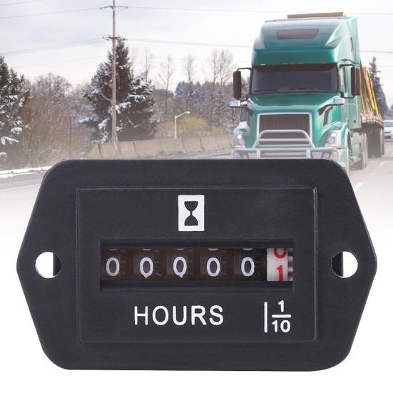 Простой автомобильный счетчик часов, профессиональный, прямоугольный, кварцевый