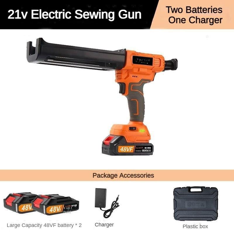 21V Household Repair Power Tool Fully Automatic Beauty Seam Glue Machine Electric Double Tube Glue Gun