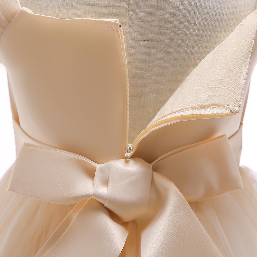 Вечернее платье для девочек с 3D цветами - Костюм для выступления на подиуме принцессы