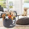 Large Capacity Pet Toy Storage Basket Foldable Dog Sundries Baskets Dog Toy Organizer  Storing Toys