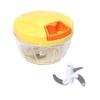 Colorful Life Chopper Food Processor 400ml Manual Time-Saving Chopping Easy Convenient Time-Saving Homemade Sauces Dressings Orange