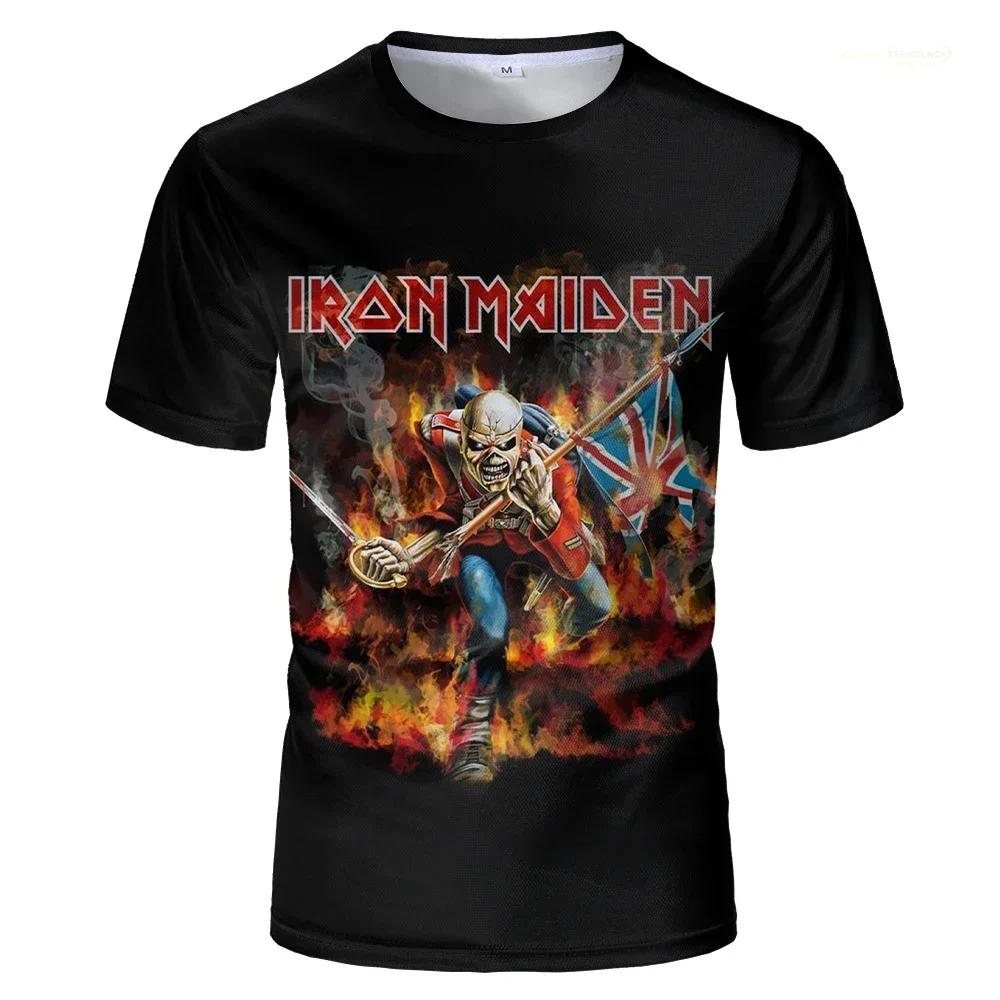 Maiden Piece of Mind Винтажная Эдди с цепями 1983 года Brain Damage Футболка для фанатов черной музыки