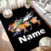 Custom Name Personalized Saint Seiya Print Carpet, Versatile Home Decor Rug, for Playroom, Apartment, Balcony, Entryway, Hallway Gift
