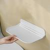 Foldable Plastic Shelf Stick On Wall for Kitchen Bathroom Many Place Extra Storage Needed Wall Mounted Bedside Shelves
