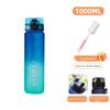 1000ml Large Capacity Sports Water Bottle LeakProof Colorful Plastic Drinking Bottles Outdoor Travel Cycling Hiking Gym Jugs