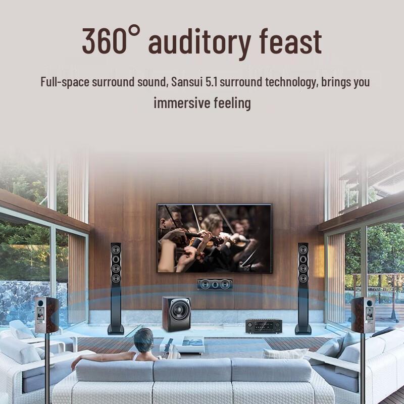 SANSUI F8 5.1 Wireless Home Theater KTV Audio System CN plug (adapter included)