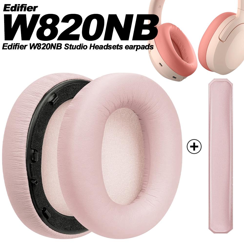 Earpads Compatible for Edifier W820NB Protein leather Memory foam Ear Pads Cushions Replacement