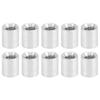 10Pcs Round Standoff Aluminum Alloy Female Thread Pillar Connecting Column Spacer M4x0.7mmLong 8mm