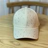 Creative Hotfix Rhinestones Baseball Cap Cotton Sunscreen hat Simple sunshade hat  Girl