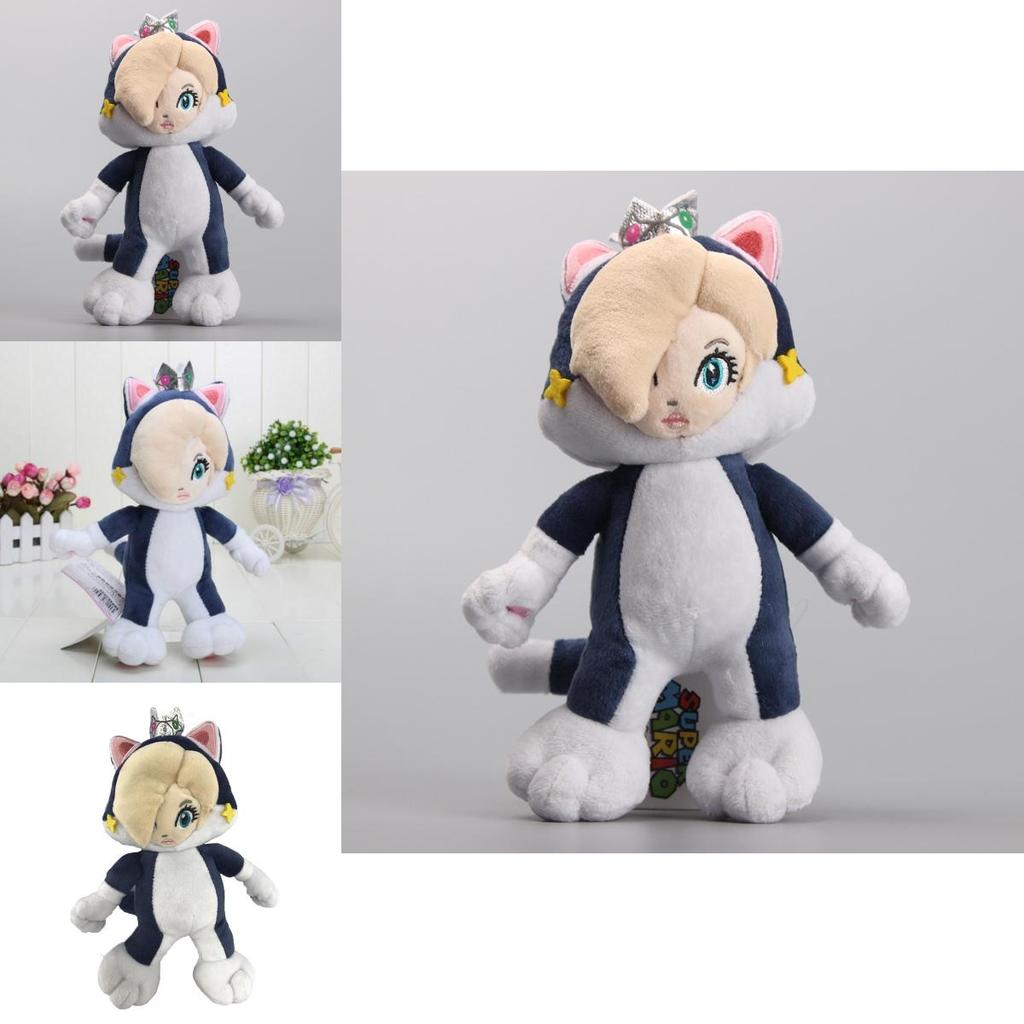 Premium Quality New Super Mario Bros. Plush Doll Stuffed Toy Cat Princess Rosalina For Kids