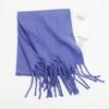 Новый мохеровый однотонный универсальный шарф для девочек, премиальный утолщенный шарф-шаль для пары