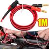 1Pcs Cable Gold Plated Multimeter Test Leads Wire Connector  Electric Hook Clip Test Tools