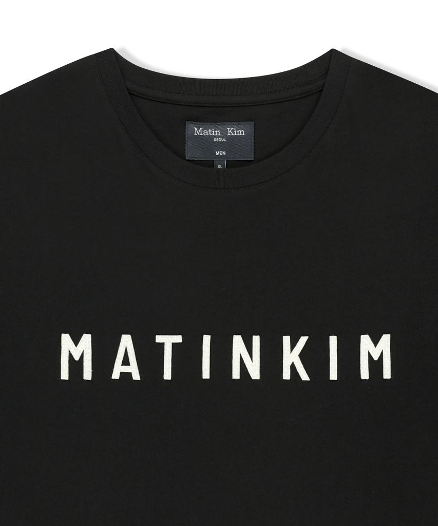 Мужская черная футболка с аппликацией из войлока с логотипом Mattengkim
