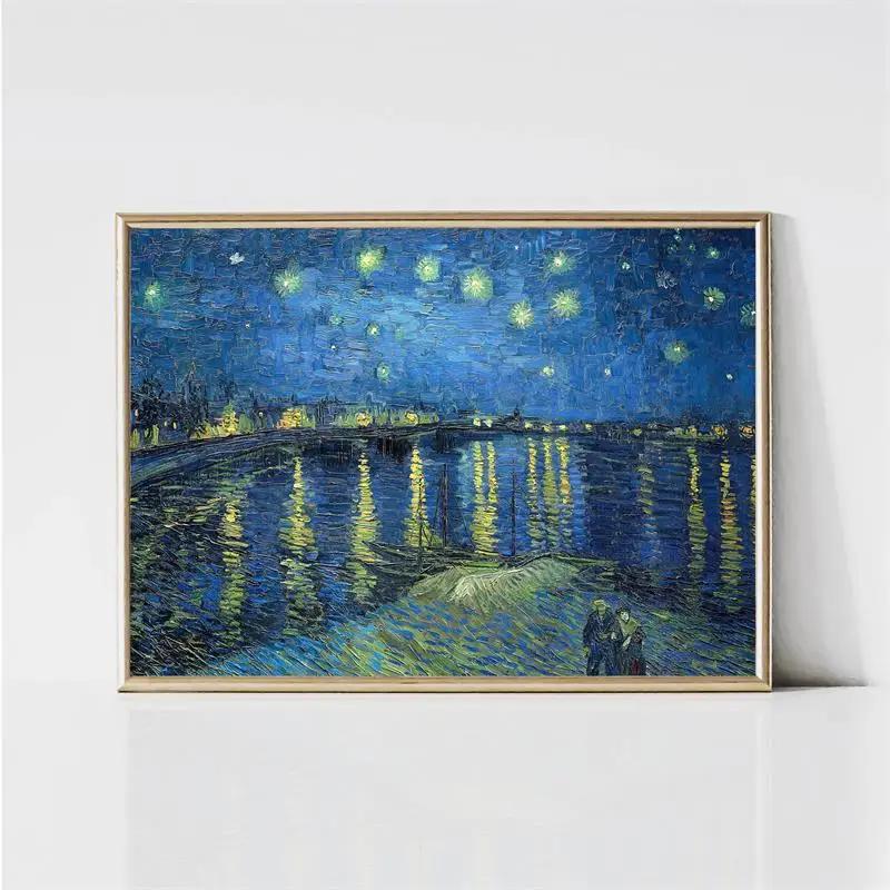 Vincent Van Gogh Select Print Poster Impressionist French Landscape Flower Starry Night Canvas Painting Wall Art Room Home