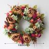 Artificial Peony Wreath Garland Rattan Home Decor Wedding Wreath Flower Home Door Decoration Wedding Centerpieces for Tables