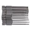11 Piece Plum Blossom Screwdriver Bit Set 14in Hex Shank S2 Steel Magnetic 75mm Safety Bit Set