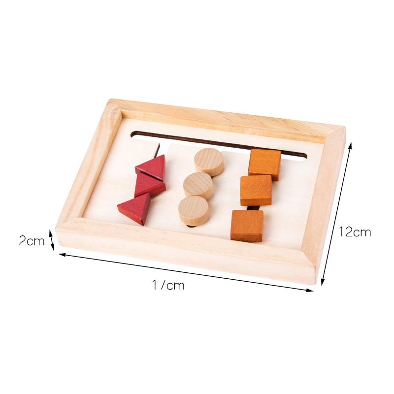 Shape Matching Wooden Game Board Children Puzzle Toy For Shape Cognition
