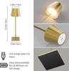 Перезаряжаемые настольные лампы, Беспроводная лампа с питанием от аккумулятора, Портативная, 3 цветовые температуры, Плавная регулировка яркости для дома, патио, ресторана