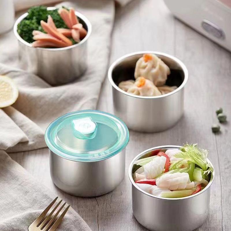 1 шт., герметичный поднос для фруктов для пикника, термостойкая герметичная коробка, круглая, с крышкой, упаковочные коробки для кухни, столовые приборы