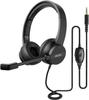 EKSA Business Headset with PC Hand with Mute Volume Online Home Voice Web Headset Microphone, Headset, Controller, Wired, Lightweight, Function,