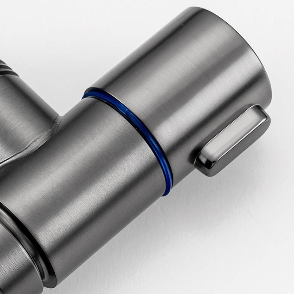 G1/2 Stainless Steel Water Tap Automatic Water Stop Valve Small Space Faucet  Flushing System