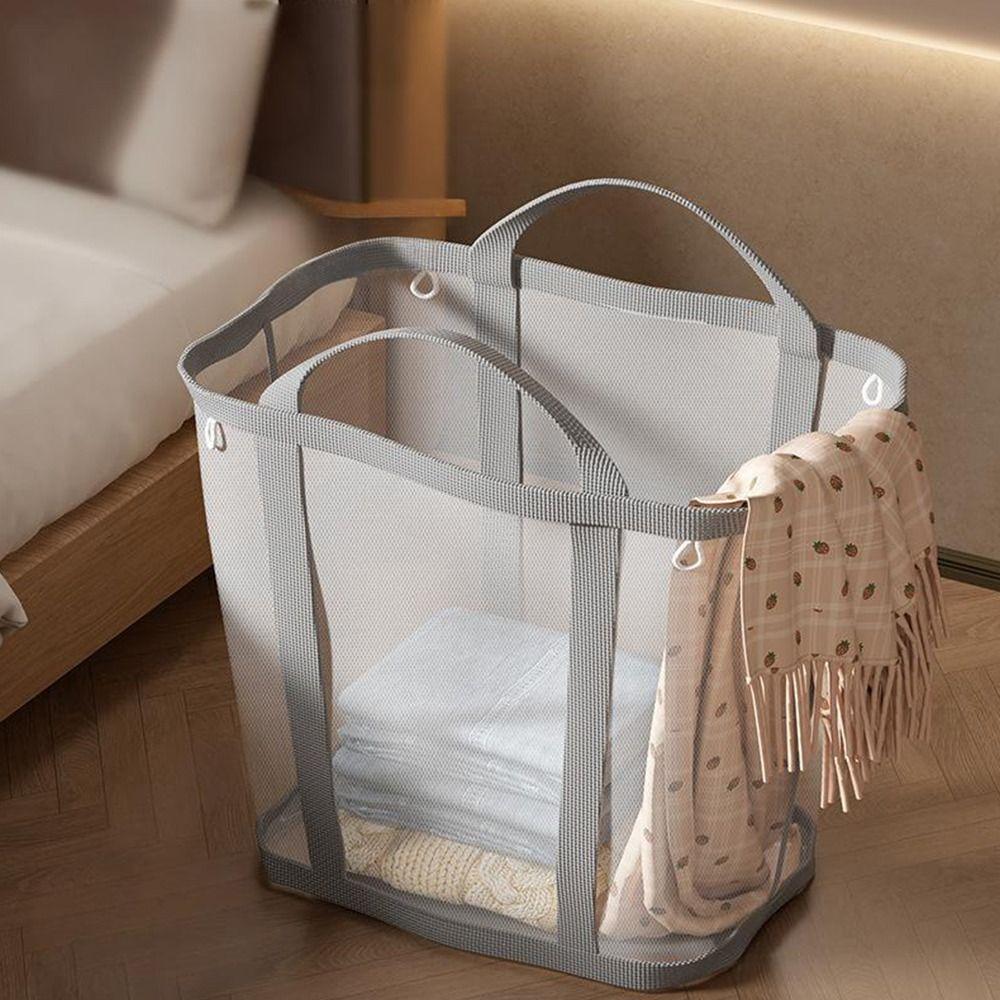 Large Capacity Foldable Laundry Basket Nylon Storage Basket for Children Toy Storage