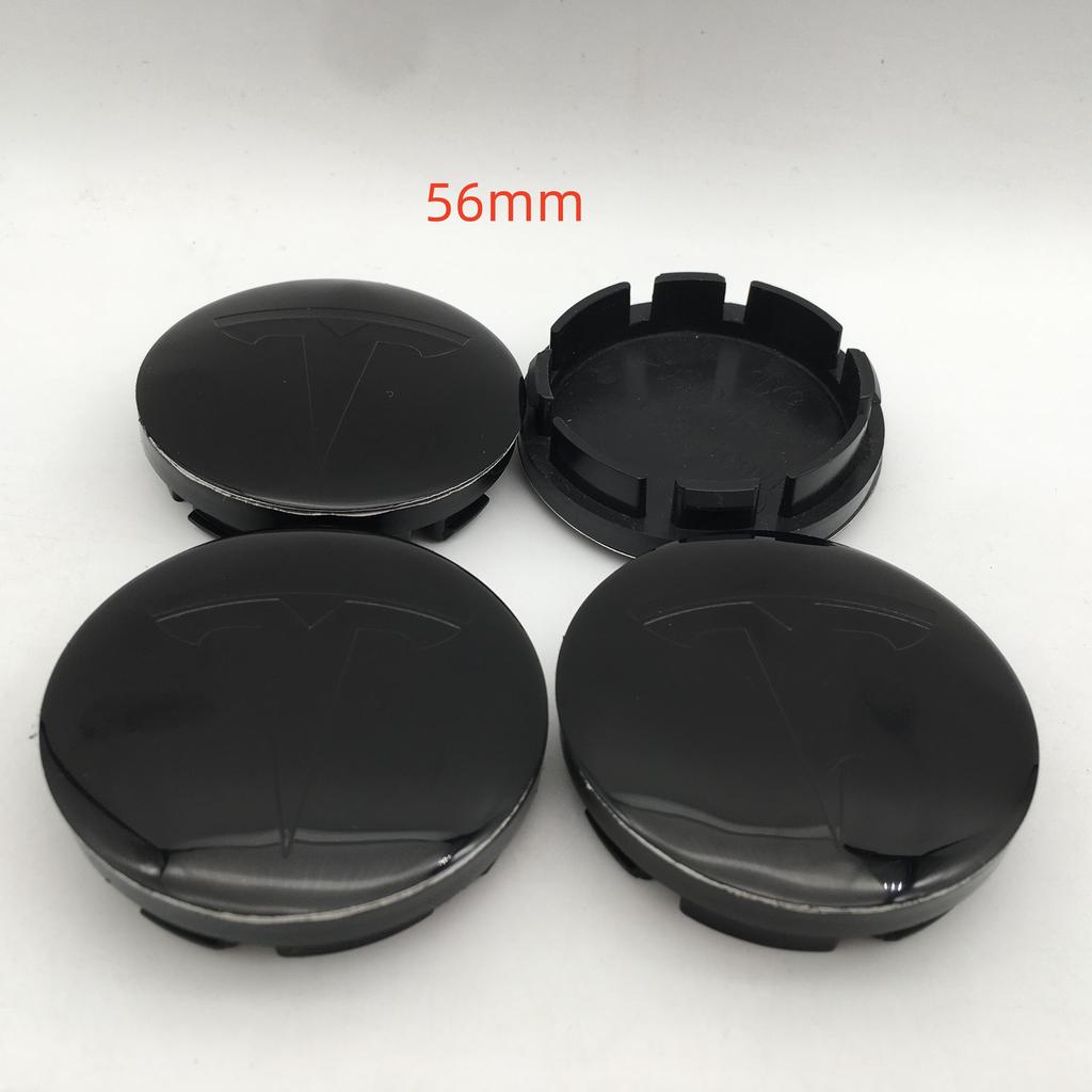 AAAIK1 20pcs 56mm 60mm 68mm For Tesla Model 3 Model Y Model S X Car emblem Wheel hub Center Cap Badge covers Decals Styling accessories