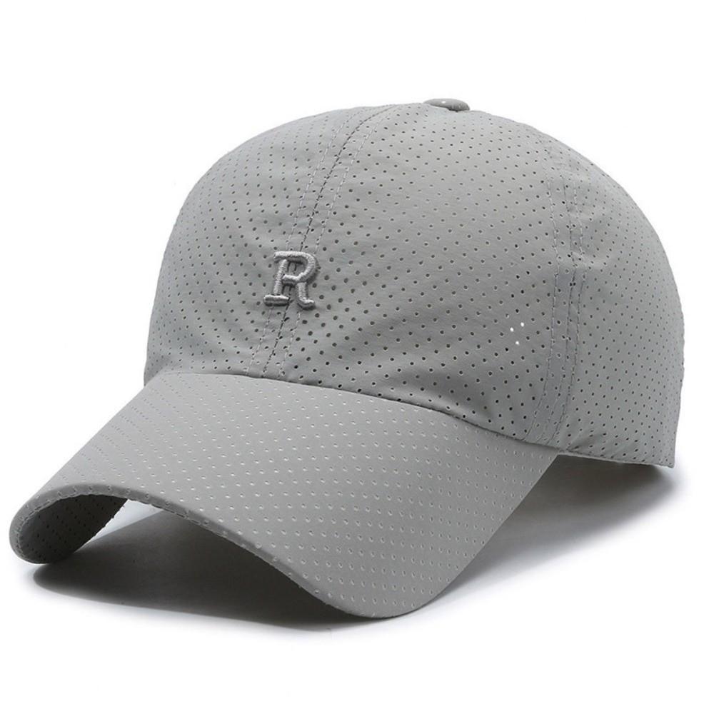 Sun Protection Summer Sun Hat Letter R Embroidery Baseball Cap Fishing Cycling Hat For Women Men