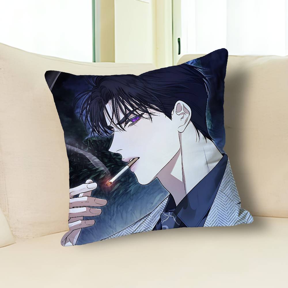 Подушки с принтами Webtoons Kiss Me If You Can для Спальни Гостиной Дивана Домашний Декор Полиэстеровая Наволочка на Подушку на Молнии