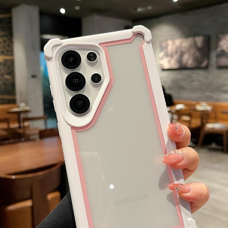 Armor Shockproof Case For Samsung S26 S25 S24 S23 FE S22 S21 Ultra Plus FE A56 A55 A54 A36 A35 A16 A06 A17 07 Note20 Clear Cover